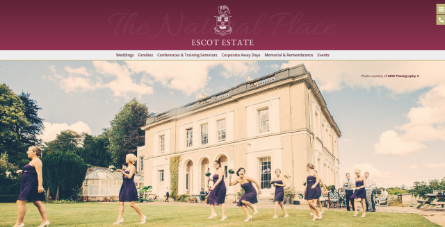 Escot House website
