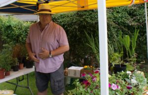 Steve Stone at the plant stall