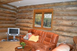 RSPB log cabin case study accommodation
