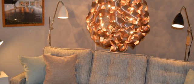 Slowburn PR lights and sofa