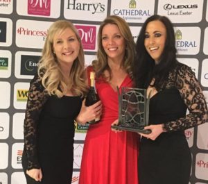Winners Family Law Donna, Kirsten and Rachel at Exeter Living Awards